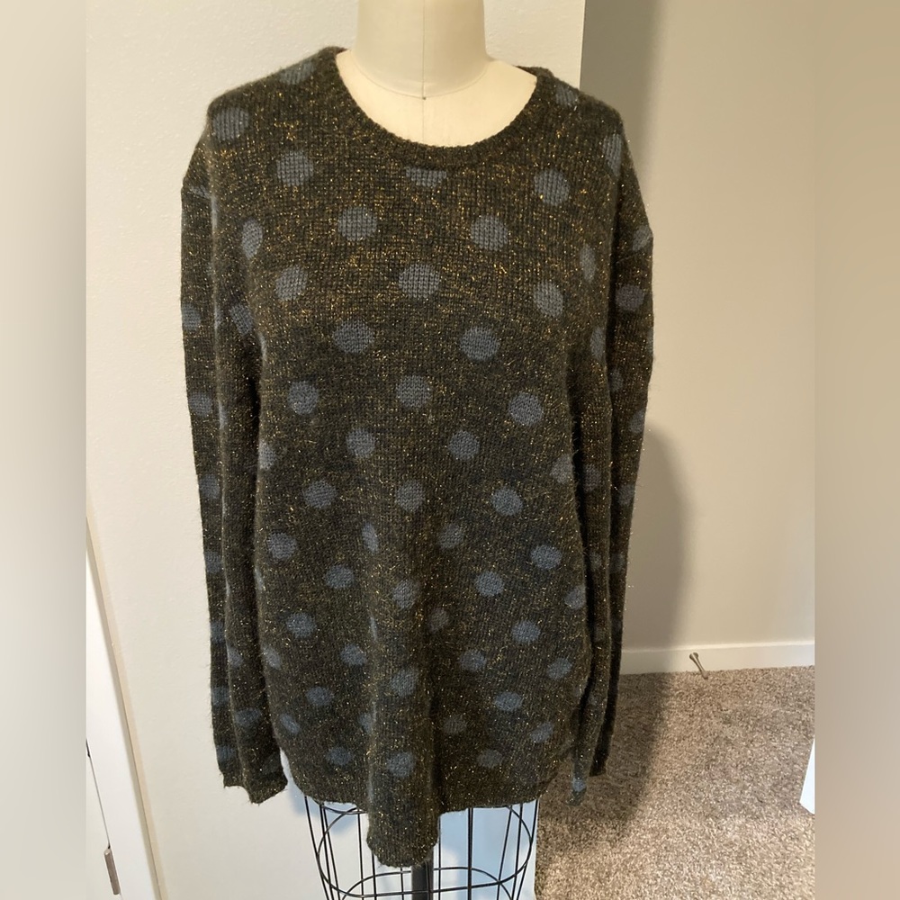 Mens Marc by Marc Jacobs lurex dot jacquard sweater.  Size Medium.